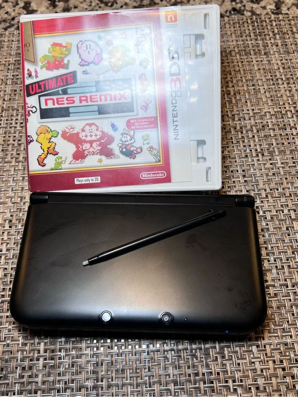 Nintendo 3DS XL Handheld Console in Black with Ultimate NES Remix